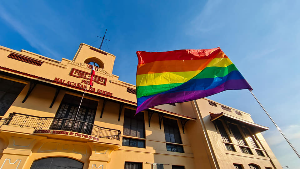 Rainbow flag at the National Museum of the Philippines-Cebu.